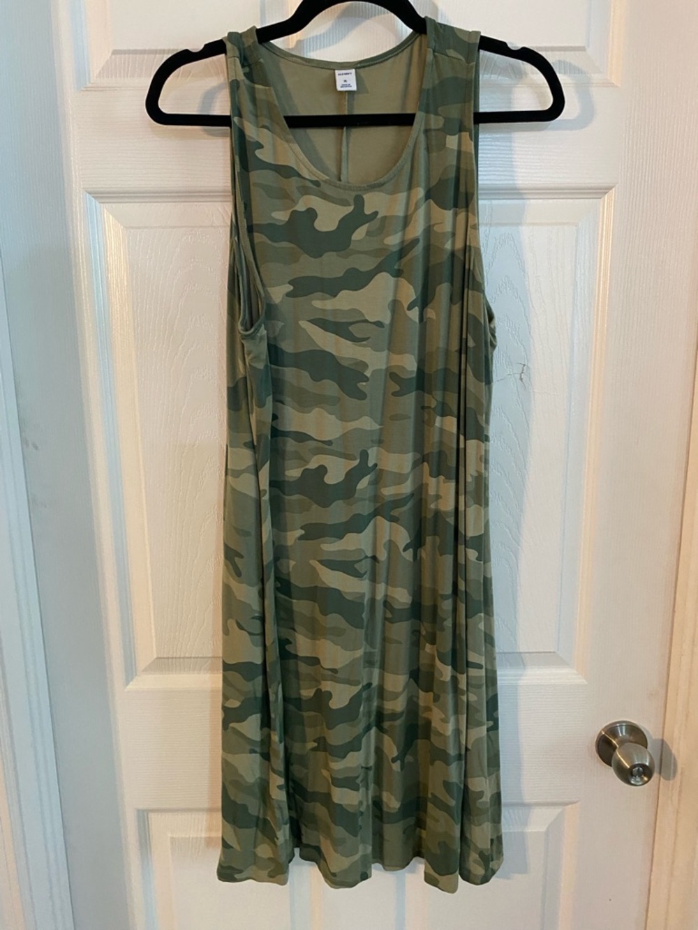Old Navy Olive Green Camo Mini Dress